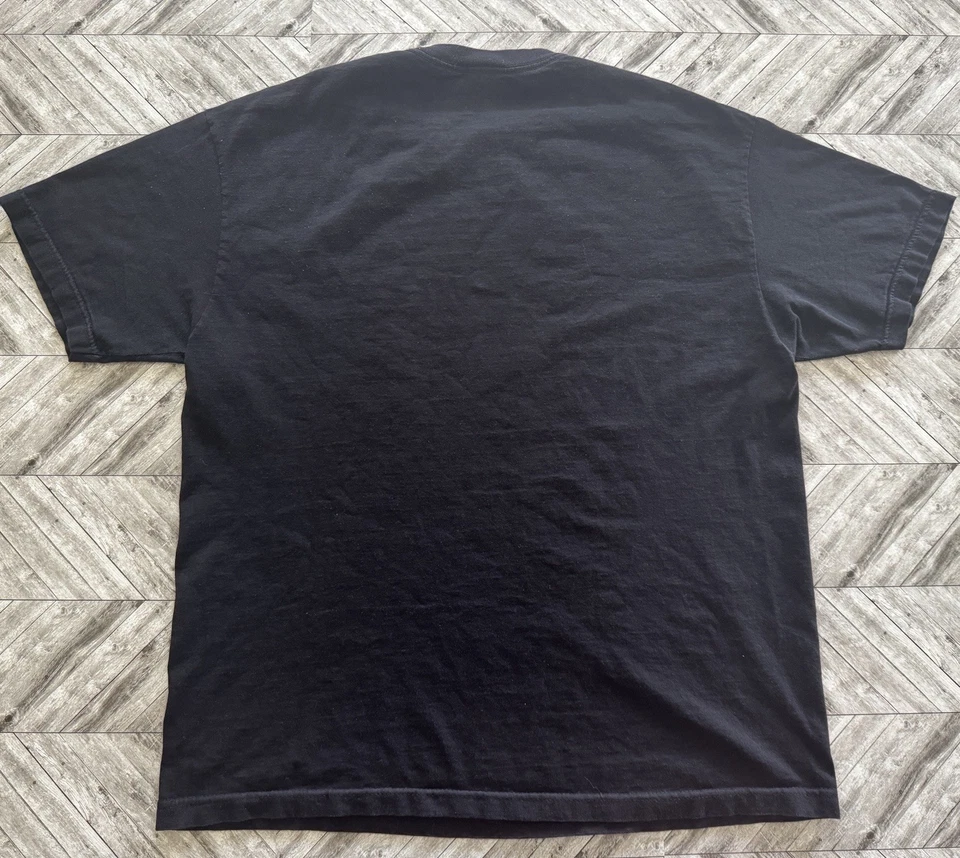 Camiseta De Colección Jem Ropa Deportiva Para Hombres XL Negra Esqueleto Picadora Motociclista Aire Libre Logo Y2K Foto 2 de 4