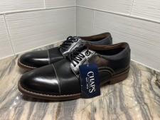 Chaps Daywear Men's Size 10.5 Black Cap Toe Lace Up Dress Shoes NWT
