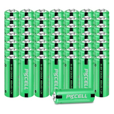 50Pcs Ni-MH Rechargeable Battery 2/3AAA 1.2V 400mAh for Solar light (Not AAA)