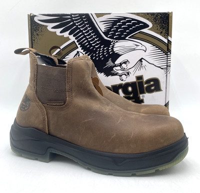 Georgia Boot GB00553 Men's NEW Comp-toe Work Shoes Brown US Size 8 M