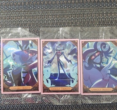その他 HAZBINHOTEL PR-19 Unholy trinity PROMO Hazbin Hotel Trading Card Cracked Ice THE UNHOLY TRINITY Promo