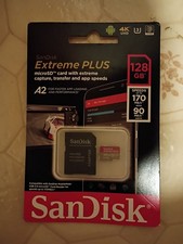 SanDisk Extreme Plus A2 128GB MicroSDXC UHS-I Memory Card