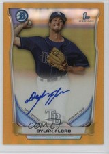 2014 Bowman Prospect Chrome Gold Refractor 46/50 Dylan Floro #BCAP-DF Auto 11sc