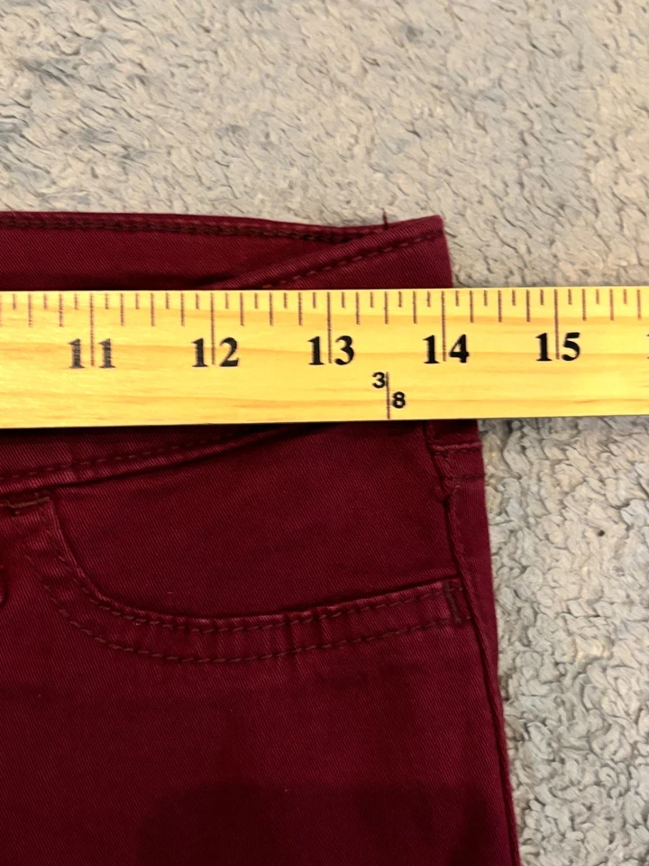 Pantalones Hollister para mujer 3/26 granate ajustados elásticos al tobillo informales Foto 3 de 4