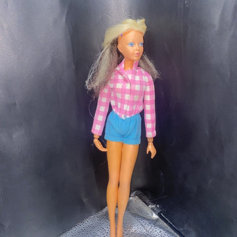 Vtg 1974 Ideal Tiffany Taylor Doll Reversible Hair Blonde Brunette 19”