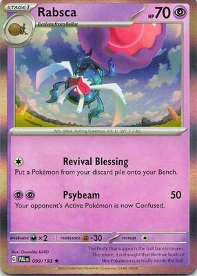 Rabsca 099/193 Pokemon Paldea Evolved Rare NM Pokemon TCG