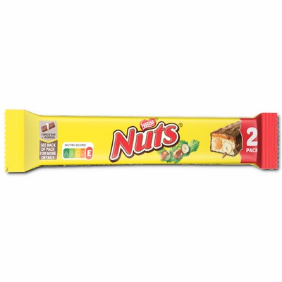 (19,83 /1kg) Nestle Nuts 2 Pack, Schokolade, 60g Riegel