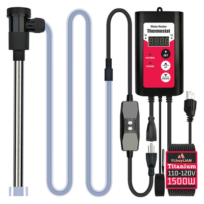 #ad 1500W Titanium Submersible Electric Immersion Water Heater with Temp Control amp; G $264.98