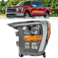 Headlight Headlamp Assembly Black Housing for 2021-2023 Ford F150 Left Side (For: More than one vehicle)