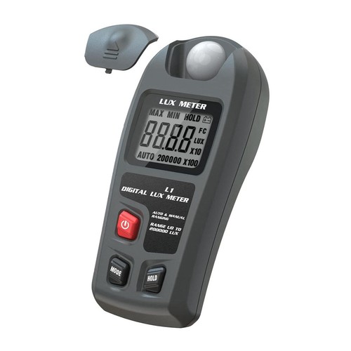 Luxmètre Numérique AOPUTTRIVER Jusqu'à 400000 Lux - Posemètre Portable Précis Avec Température Ambiante, Rétroéclairage Et Capteur Rotatif