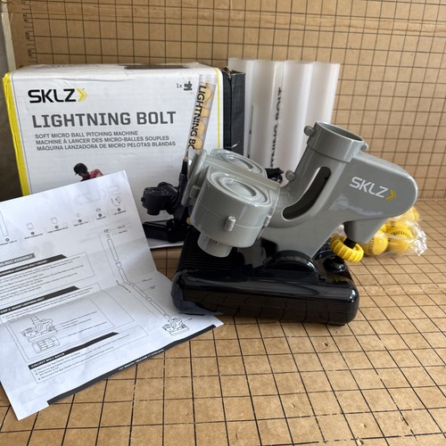 PARTS MISSING SEE PHOTOS SKLZ Lightning Bolt Pro Pitching Machine Tested Works