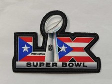 5 In Super Bowl Sixty Embroidered Patch Iron On Free Tracking