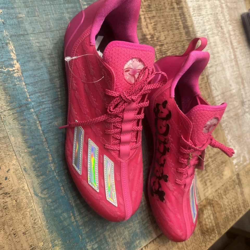 Botines de fútbol Adidas Adizero 'Big Mood' rosa GX7901 para hombre talla 12,5 Foto 3 de 4