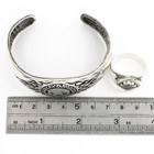 Harley-Davidson Sterling Willie G Skull Flames Bracelet Ring Lot of 2 #S5594-2 — photo 7