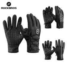 ROCKBROS Winter Motorcycle Gloves,Waterproof Riding Warm Gloves with Touchscreen