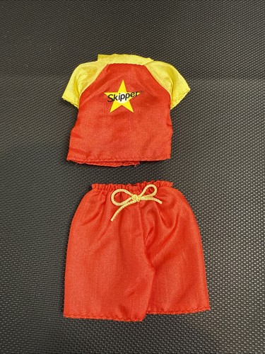 Skipper Doll Outfit Red Yellow Shorts Top 2 Piece Set