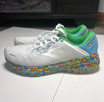 Brooks Adrenaline GTS 22 Women s  Running Sneakers White/Blue/Green