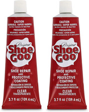Shoe Goo Repair Adhesive for Fixing Worn Shoes or Boots, Clear, 3.7 Oz 2Pc 