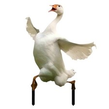 Multipurpose Geese Shape Acrylic Garden Stakes for Unique Outdoor Decorations