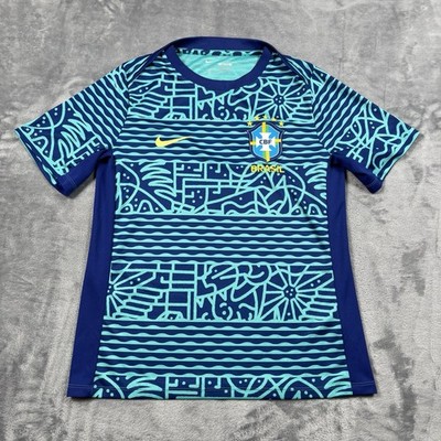 Nike 2024 Brazil National Team Academy Pro Pre-Match Soccer Jersey Size M Slim