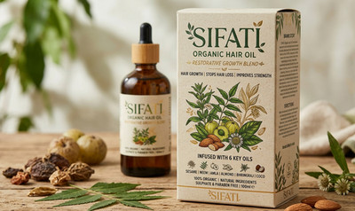 SIFATI Organic Hair Oil-Nature s purity, scientifically proven results, 6 in 1.