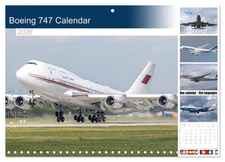 Boeing 747 Calendar (Monthly Wall Calendar 2026 11.7 x 16.5 (open)), CALVENDO 14