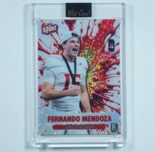 🔥💰 1/1 2/2 2026 WILD CARD SPLAT FERNANDO MENDOZA INDIANA HOOSIERS ROOKIE RC 🔥