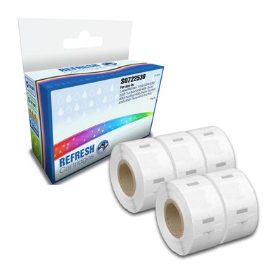 Refresh Patronen 5er Pack 11353 13x25mm Adressetiketten Rollen für DYMO Drucker