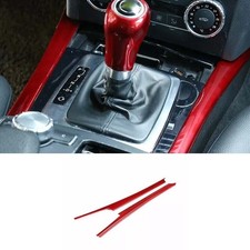 Inner Console Gear For Benz C-Class 08-14 Bright Red Cover Trim Shift Both Side