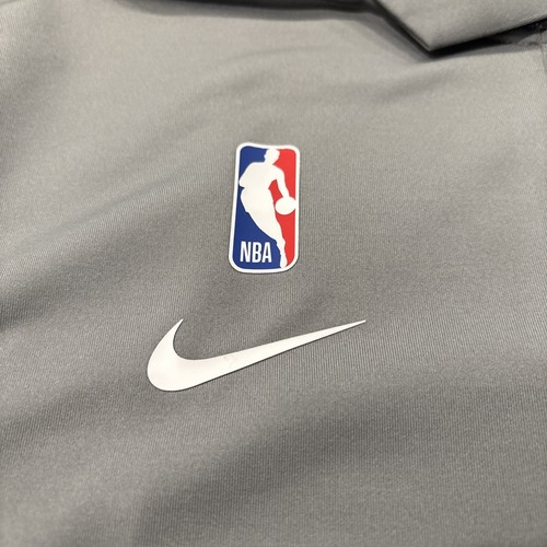 MENS NIKE Dri-Fit NBA Philadelphia 76ers COACHES Gray Polo Shirt L LARGE EUC - Picture 3 of 7