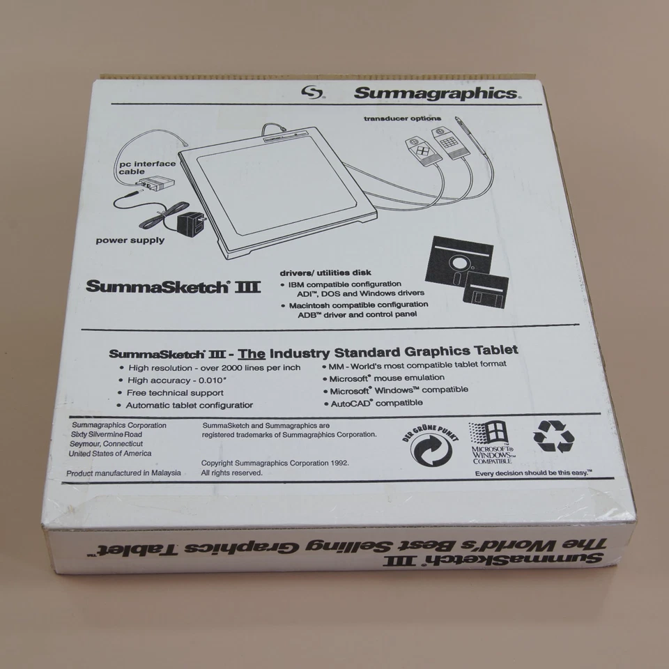 Summagraphics Summasketch III Summa Sketch Grafiktablett MM 1201 MM1201 NEU! - Bild 4 von 4