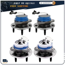 4x Front Wheel Bearing Rear Hub Kit For Cadillac CTS V6 2003 -2007 STS 2005-2011
