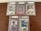 KEN GRIFFEY JR. ROOKIE GRADED 5 CARD LOT - 1989 TOPPS/BOWMAN/CLASSIC & DONRUSS