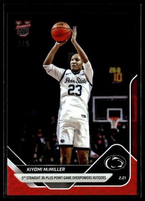 2025-26 Topps Bowman U Now 80 Kiyomi McMiller Penn State 5 Straight Red 2/5