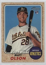 2017 Topps Heritage High Number Matt Olson #681 Rookie RC