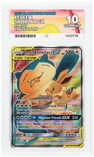 ACE 10 EEVEE & SNORLAX GX SM169 | Tag Team Promo Pokemon Card