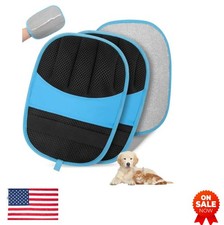 Pet Hair Removal Glove 2 Pack Five Finger Grooming Mitt for Dogs Cats