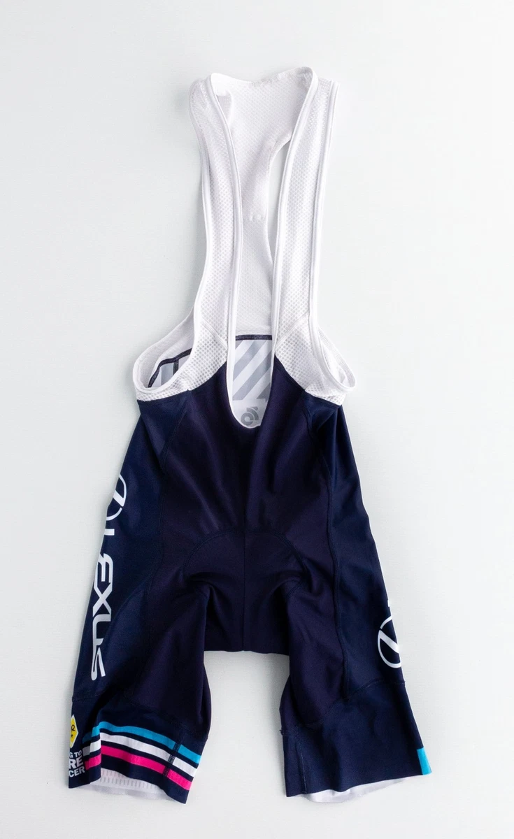 Mens M Champion System Lexus Cycling Bib Shorts Padded Navy Performance VGC