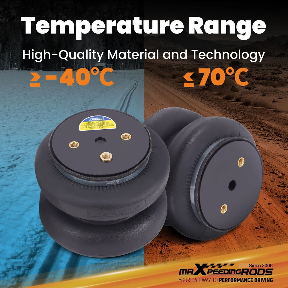 Muelles de suspensión neumática + kit de bomba para Ford F-450 Super Duty 2x4 4x4 1994-2007 Foto 2 de 4