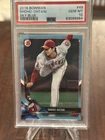Shohei Ohtani 2018 Bowman Sky Blue /499 #49 RC PSA 10