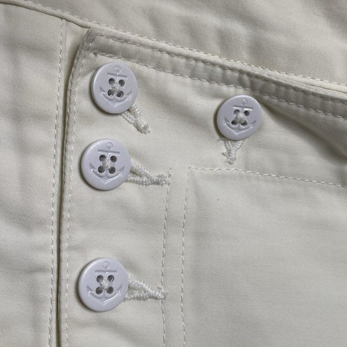 ralph lauren rugby women sailor wide leg pant size 6 white vintage 100 cotton - Picture 8 of 8