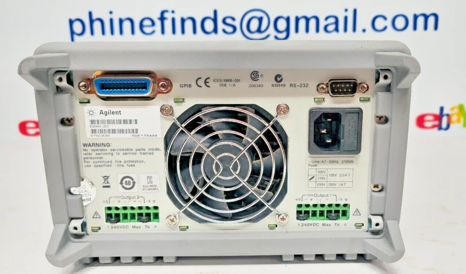 Fuente de alimentación DC de doble salida Agilent E3646A 0-8V, 3A; 0-20V, 1,5A Foto 4 de 4