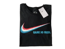 New Men's Nike “Game So Fresh” Basketball Long Sleeve T-Shirt DN2996-010 Size XL