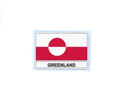 Wappenschild Patch Abzeichen Bedruckt; Flagge Kn Grönland