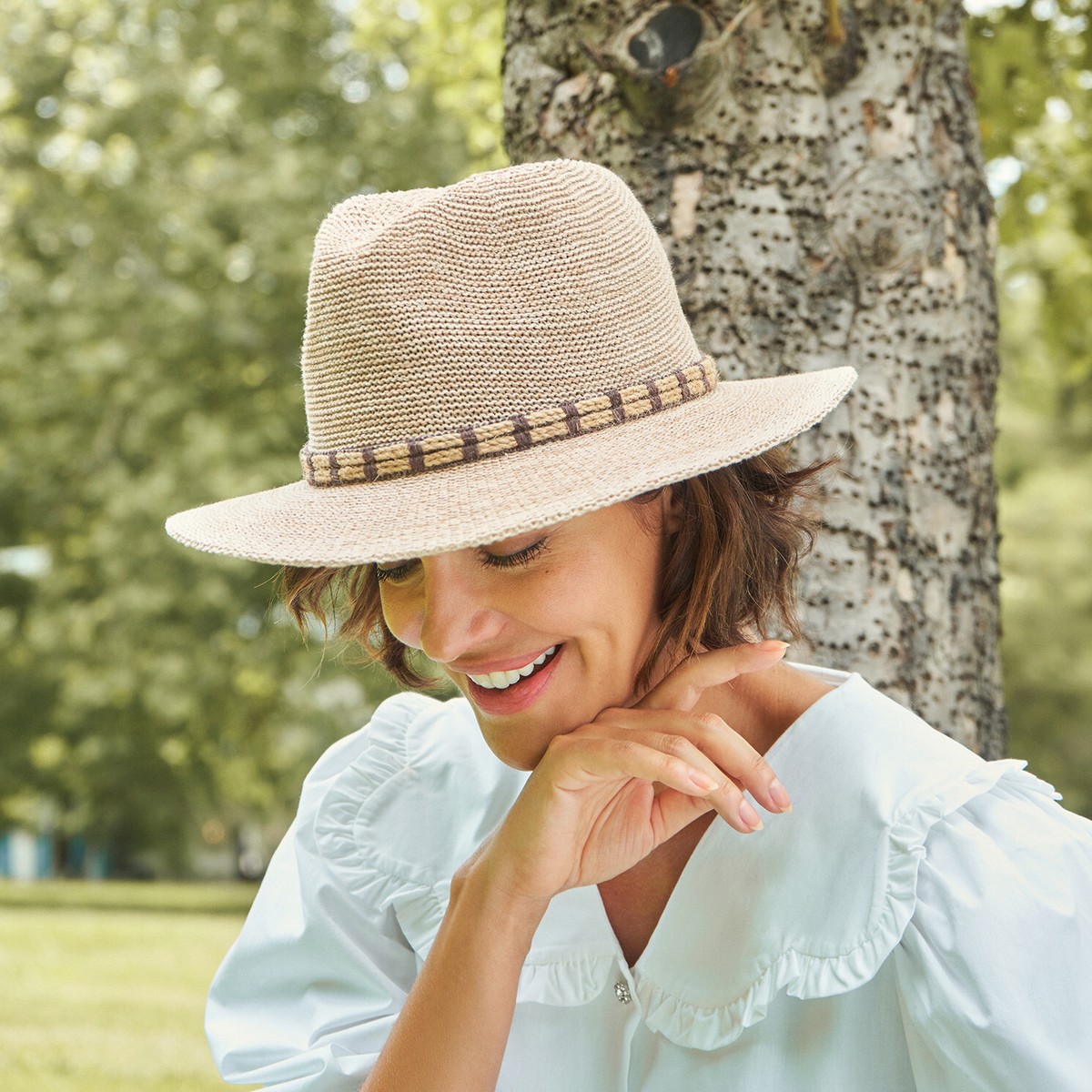 Powder - Natalie Natural with Rope Band Hat with Powder  display picture 3