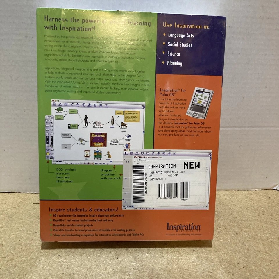 Inspiration Premier Tool To Develop Ideas Software Version 7 Windows/Mac Big Box - Image 2 of 2