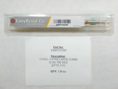 Easybraid Solder Tip EBM7CH250  CHISEL EXTRA LARGE 5.0MM (0.20) 700	