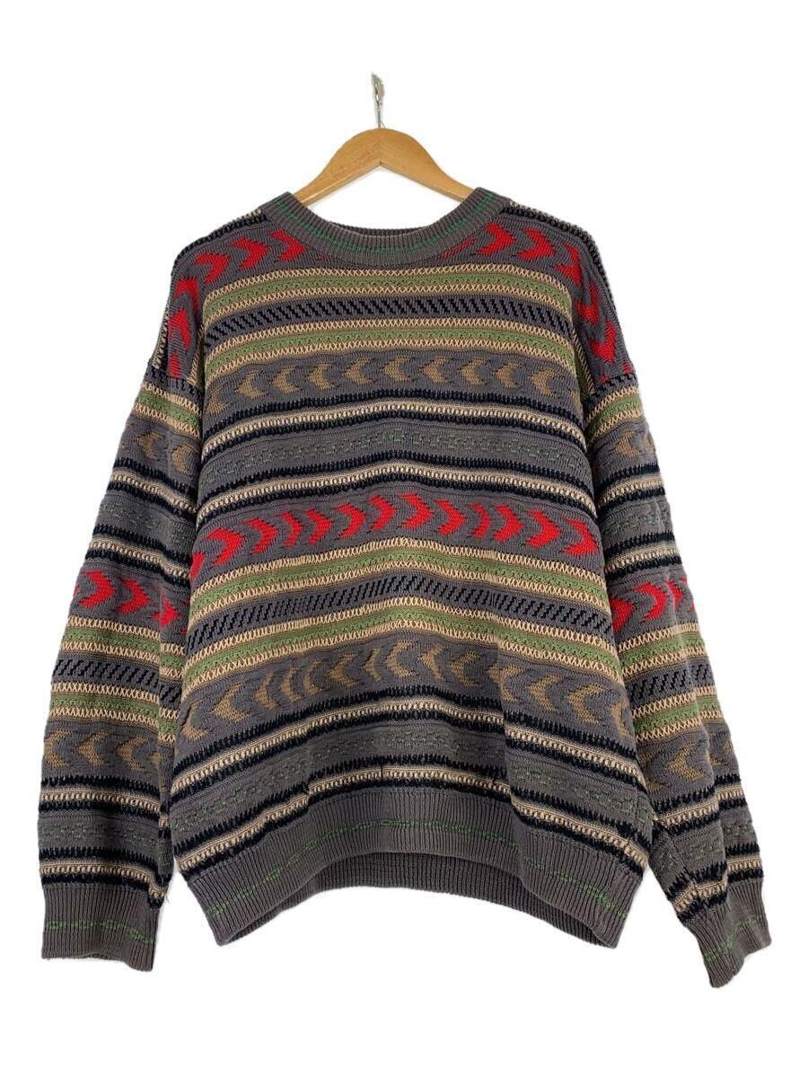 COOGI knit sweater 90s ~ (thick 3D L cotton multicolor full COOGI knit sweater 90s ~ (thick 3D L cotton multicolor full