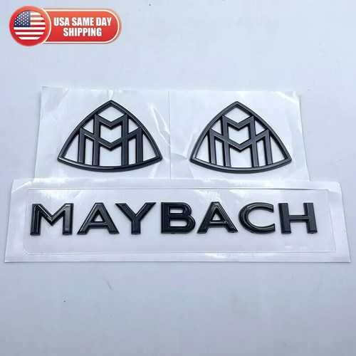 Maybach Rear Logo OEM Gloss Black Side Rear Trunk Badge Emblem For Benz Maybach GLS S ...