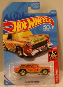hot wheels 55 chevy hw flames